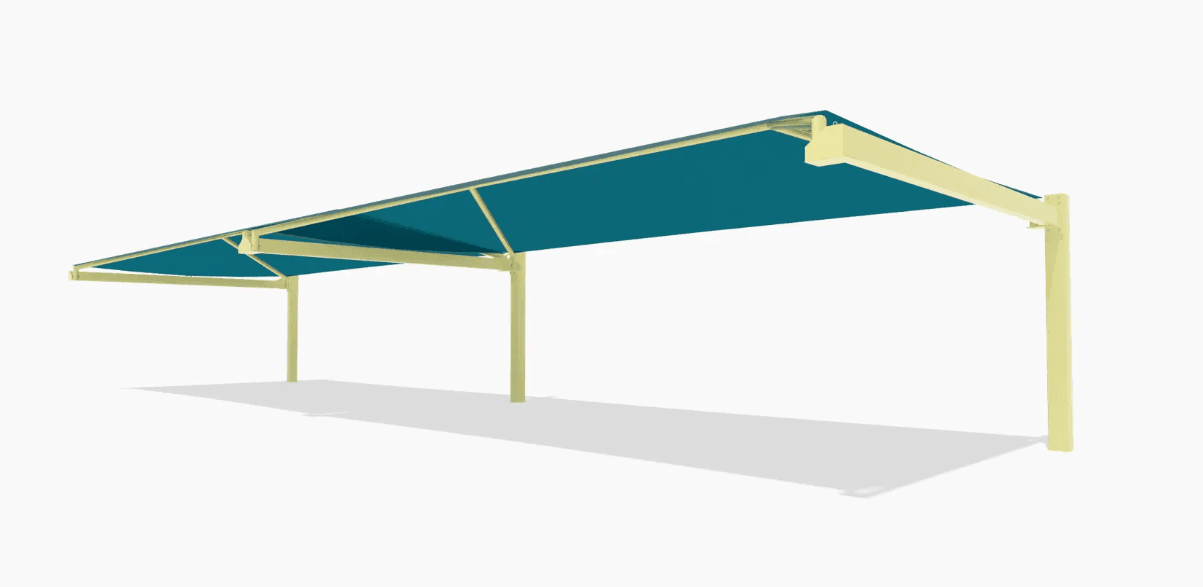 20’ x 76’ cantilever shade structure