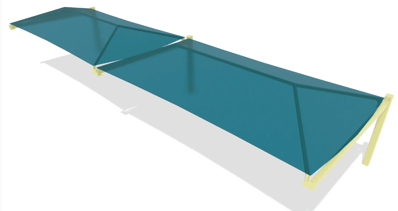 20’ x 76’ cantilever shade structure