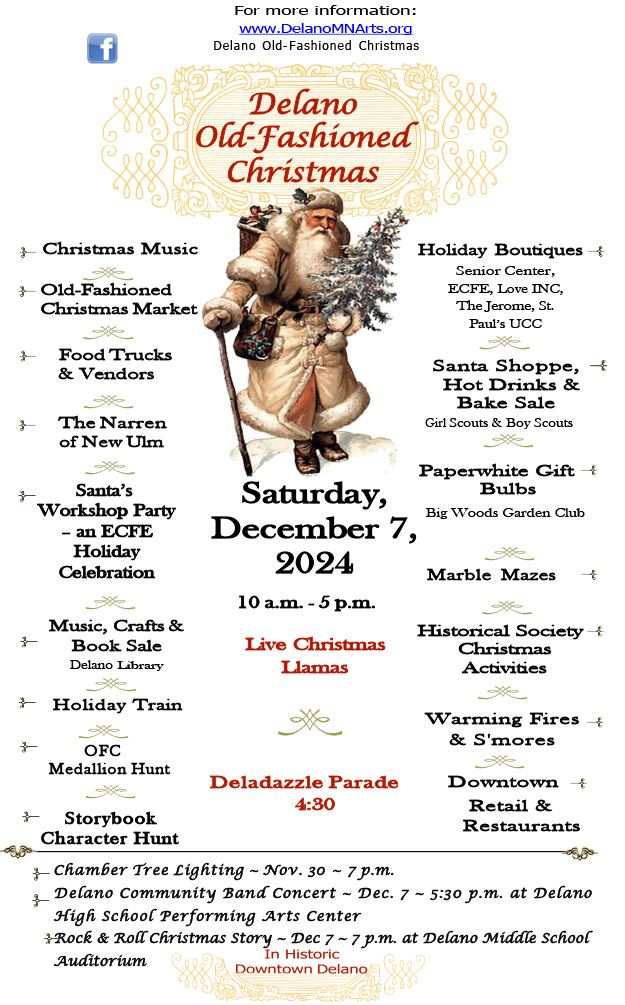 Old-Fashioned Christmas Schedule 2024